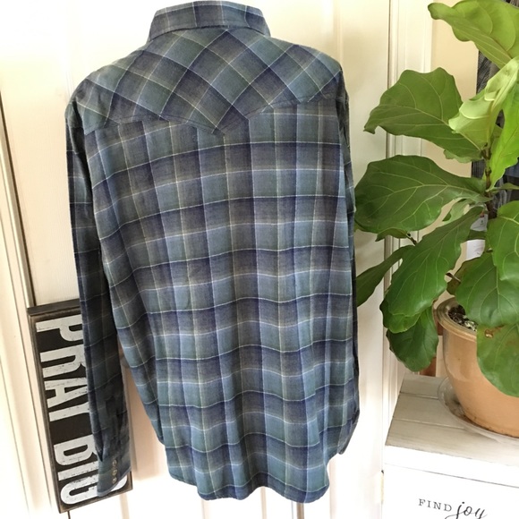 WRANGLER western pearl snap long sleeve 💯 cotton - Picture 6 of 8